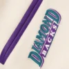 Arizona Diamondbacks Retro Classic Cream/Purple Wool & Leather Varsity Jacket - Image 7