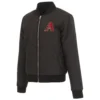Alternative view of Arizona Diamondbacks Full-Zip Black Fleece Varsity Jacket