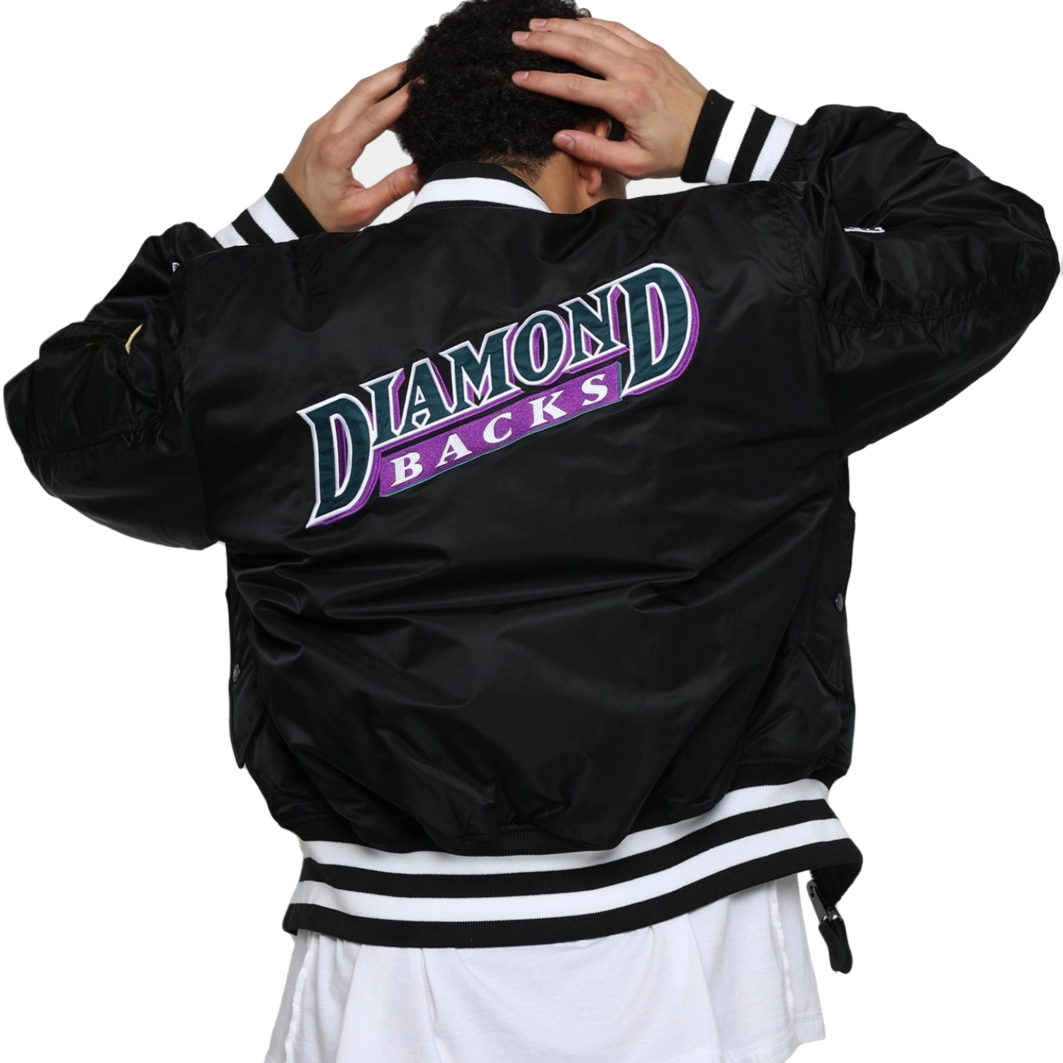 Arizona Diamondbacks MA-1 Reversible Varsity Jacket - Image 3
