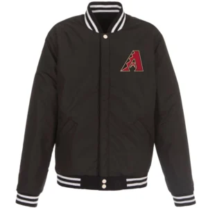 Arizona Diamondbacks Reversible Wool & Leather Varsity Jacket