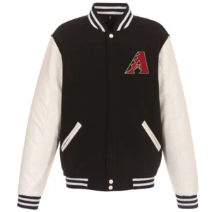 Arizona Diamondbacks Reversible Wool & Leather Varsity Jacket