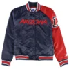 Arizona Diamondbacks Starter Full-Snap Satin Varsity Jacket Navy & Red