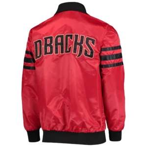 Alternative view of Arizona Diamondbacks The Captain II Red Bomber Jacket