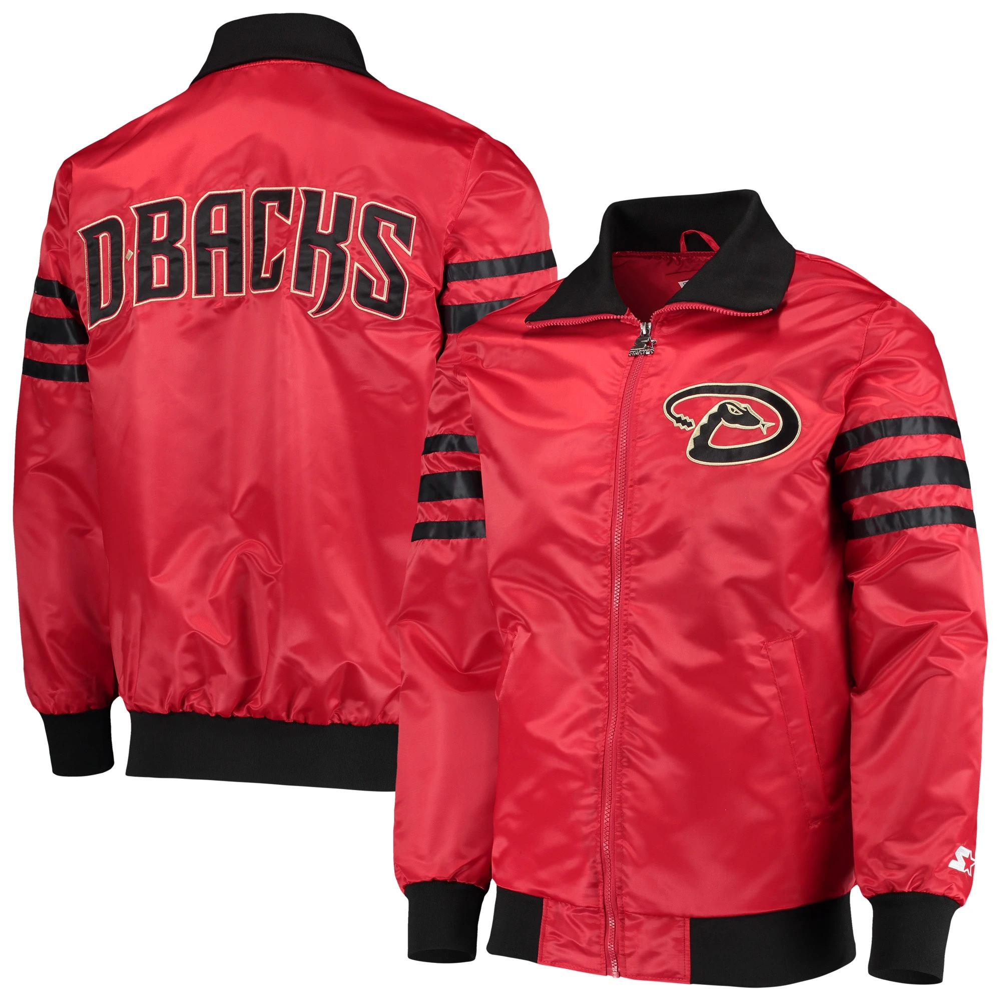 Arizona Diamondbacks The Captain II Red Bomber Jacket - Image 3