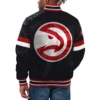 Atlanta Hawks Home Game Varsity Black Jacket - Image 2