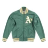 Oakland Athletics 1991 Team Legacy Authentic BP Green Satin Jacket