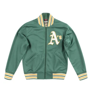 Oakland Athletics 1991 Team Legacy Authentic BP Green Satin Jacket