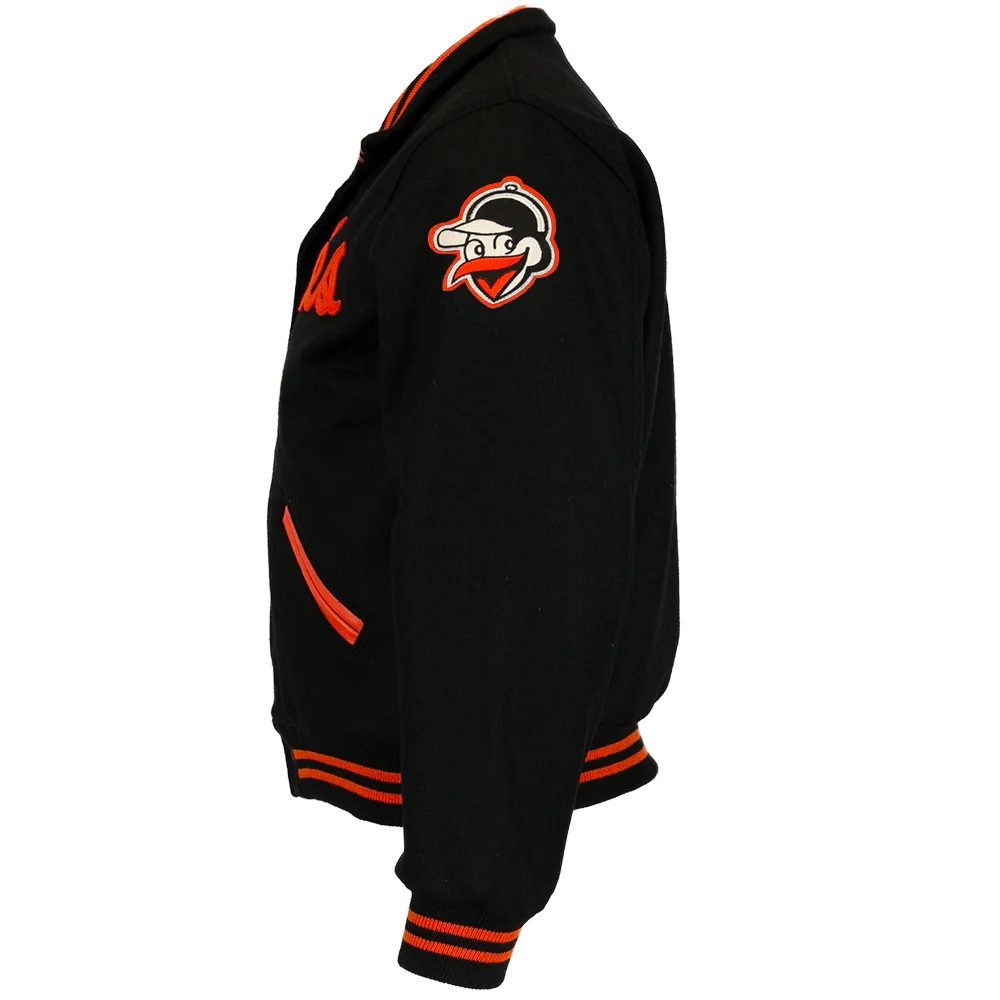 Baltimore Orioles Letterman 1966 Authentic Wool Varsity Jacket - Image 3
