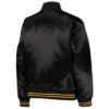 Women's Boston Bruins Gifted Goalie Satin Varsity Jacket - Image 2