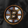 Women's Boston Bruins Gifted Goalie Satin Varsity Jacket - Image 3