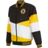 Boston Bruins Tri-Color Full-Zip Varsity Jacket