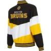 Alternative view of Boston Bruins Tri-Color Full-Zip Varsity Jacket