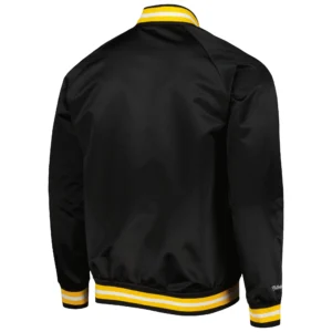 Alternative view of Boston Bruins Full-Snap Satin Varsity Jacket