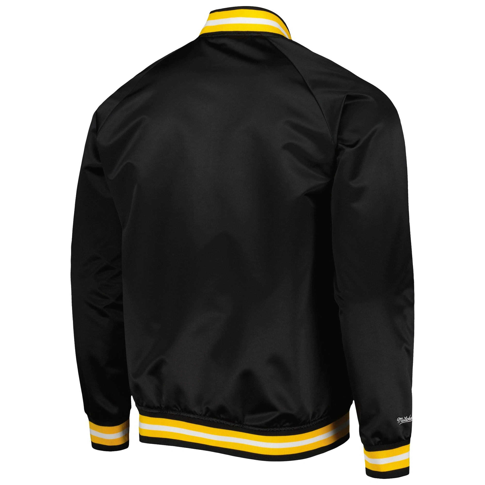 Boston Bruins Full-Snap Satin Varsity Jacket - Image 2