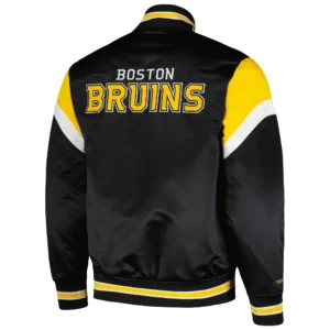 Alternative view of Boston Bruins Cooperstown Heavyweight Satin Varsity Jacket