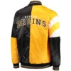 Boston Bruins The Leader Satin Varsity Jacket - Image 2