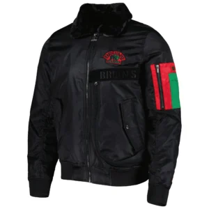 Boston Bruins History Month Black Varsity Jacket