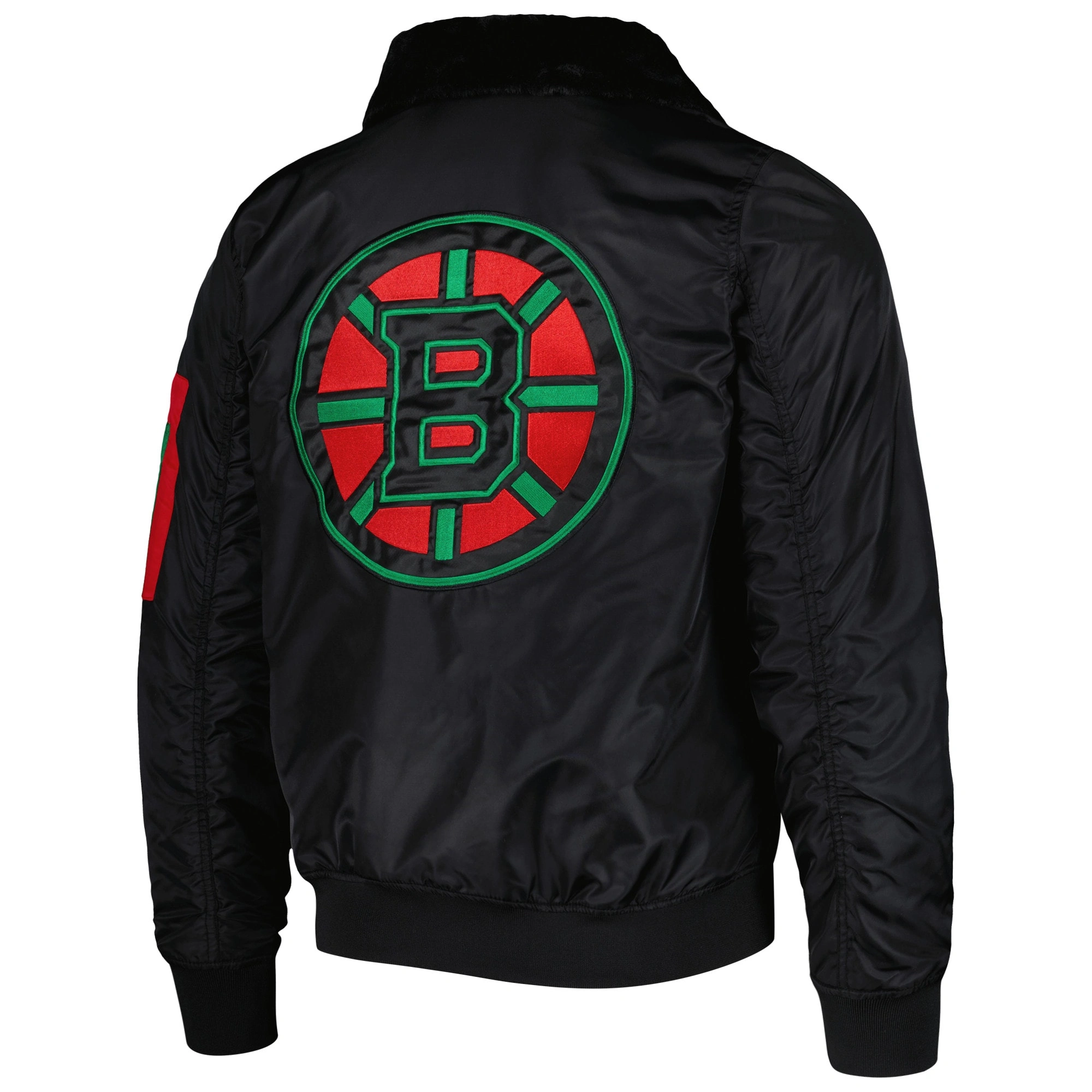 Boston Bruins History Month Black Varsity Jacket - Image 2