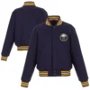 Buffalo Sabres One Color Full Wool Varsity Jacket - Image 3