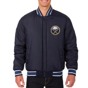 Alternative view of Buffalo Sabres One Color Full Wool Varsity Jacket