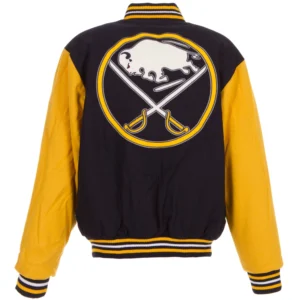 Alternative view of Buffalo Sabres Two Tone Full Wool Varsity Jacket