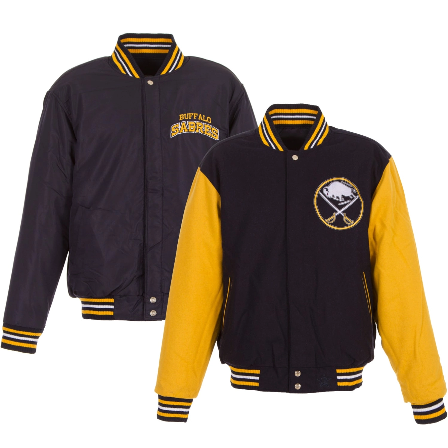 Buffalo Sabres Two Tone Full Wool Varsity Jacket - Image 3