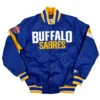 Buffalo Sabres Snap Up Satin Varsity Jacket
