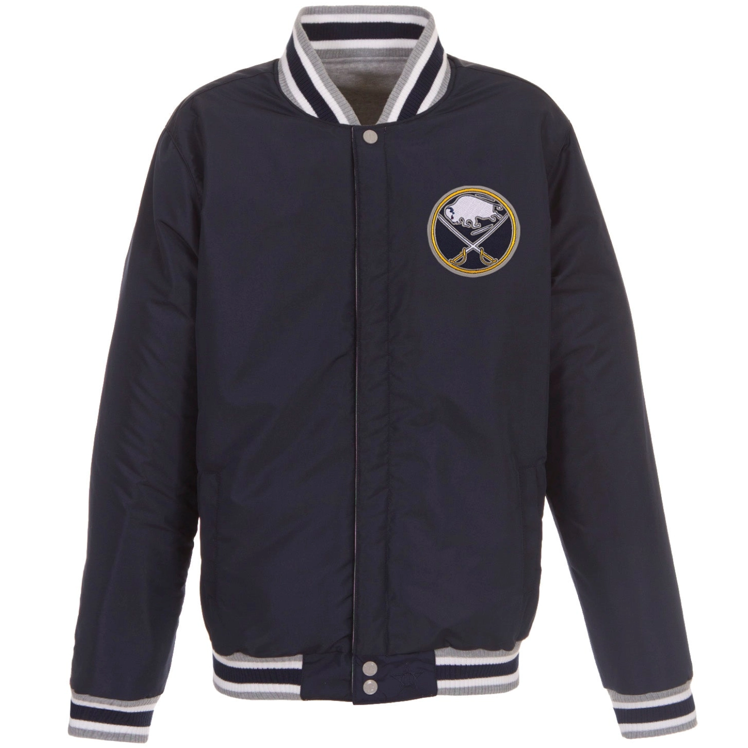 Buffalo Sabres Two Tone Fleece Varsity Jacket - Image 2