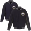 Buffalo Sabres Accent Fleece Varsity Jacket - Image 3