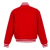 Calgary Flames One Color Full Wool Varsity Jacket - Image 2