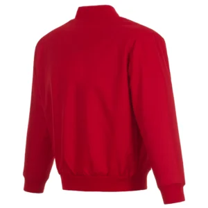 Alternative view of Calgary Flames One Color Satin Varsity Jacket