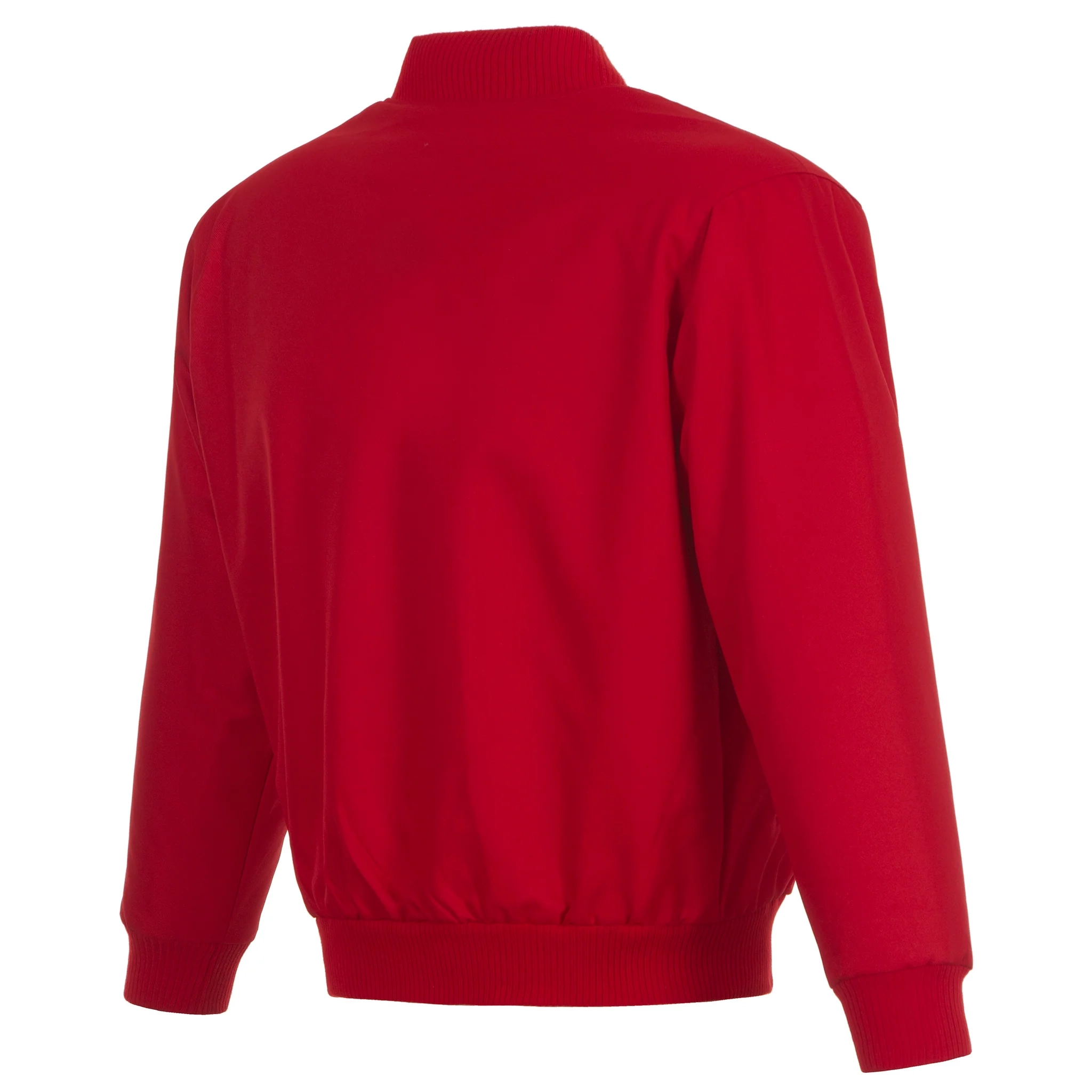 Calgary Flames One Color Satin Varsity Jacket - Image 2