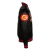 Calgary Flames Script Tail Satin Varsity Jacket - Image 4