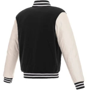 Alternative view of Carolina Hurricanes Two Tone Wool & Leather Varsity Jacket