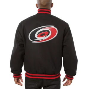 Alternative view of Carolina Hurricanes One Color Full Wool Varsity Jacket