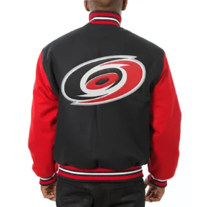 Alternative view of Carolina Hurricanes Full Wool Two Tone Varsity Jacket
