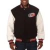 Carolina Hurricanes Two Tone Black/White Varsity Jacket