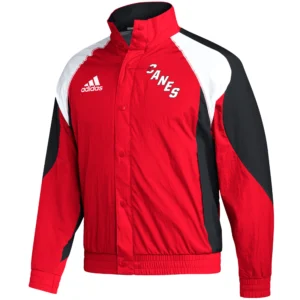 Carolina Hurricanes adidas Reverse Retro 2.0 Full-Snap Red Varsity Jacket