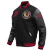 Alternative view of Chicago Blackhawks Retro Classic Wool & Leather Varsity Jacket