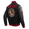 Chicago Blackhawks Retro Classic Wool & Leather Varsity Jacket - Image 3