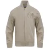 Chicago Blackhawks Neutral Satin Varsity Jacket