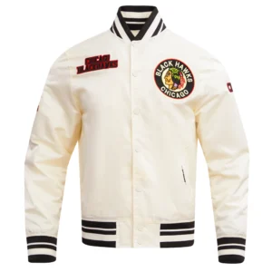 Chicago Blackhawks Retro Classic Satin Varsity Jacket