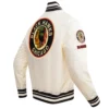 Chicago Blackhawks Retro Classic Satin Varsity Jacket - Image 3