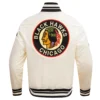 Chicago Blackhawks Retro Classic Satin Varsity Jacket - Image 4
