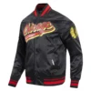 Chicago Blackhawks Script Tail Satin Varsity Jacket - Image 2