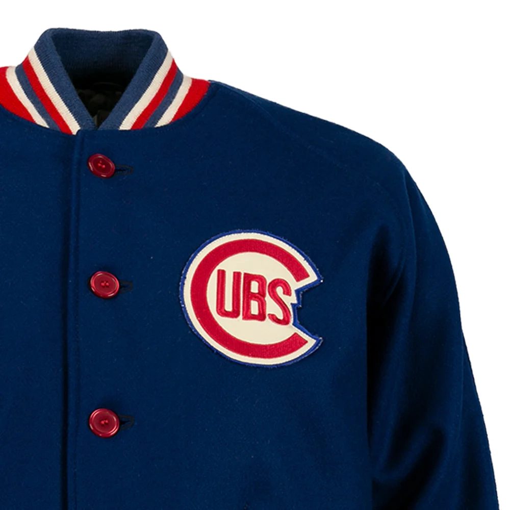 Chicago Cubs Letterman 1954 Authentic Wool Varsity Jacket - Image 4