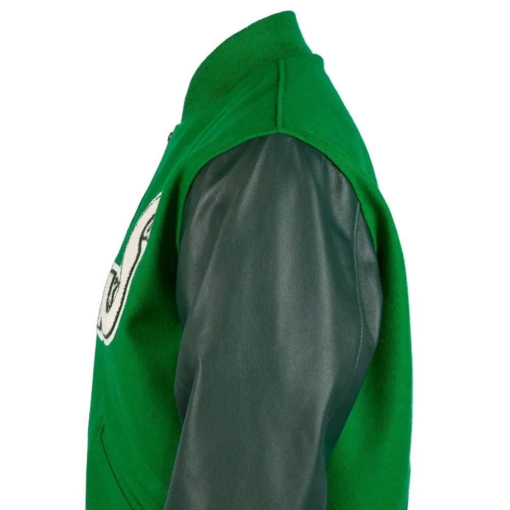 Chicago White Sox 1932 Authentic Green Varsity Wool & Leather Jacket - Image 5