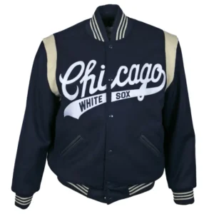 Chicago White Sox Ebbets 1967 Authentic Navy Wool Varsity Jacket