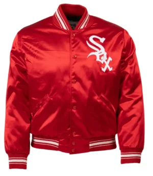 Chicago White Sox Ebbets 1971 Authentic Satin Red Varsity Jacket