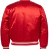 Chicago White Sox Ebbets 1971 Authentic Satin Red Varsity Jacket - Image 2